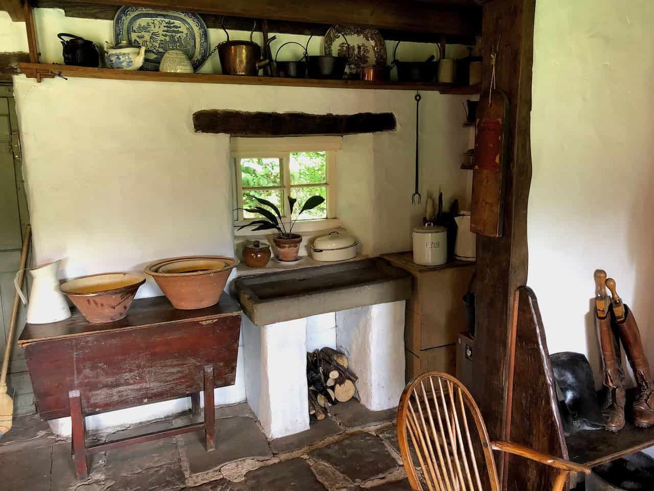 The traditional cottage garden at White Cottage, Ryedale Folk Museum, planted to reflect the kind of practical, productive garden that would have grown alongside a Victorian labouring family's home in the North York Moors.