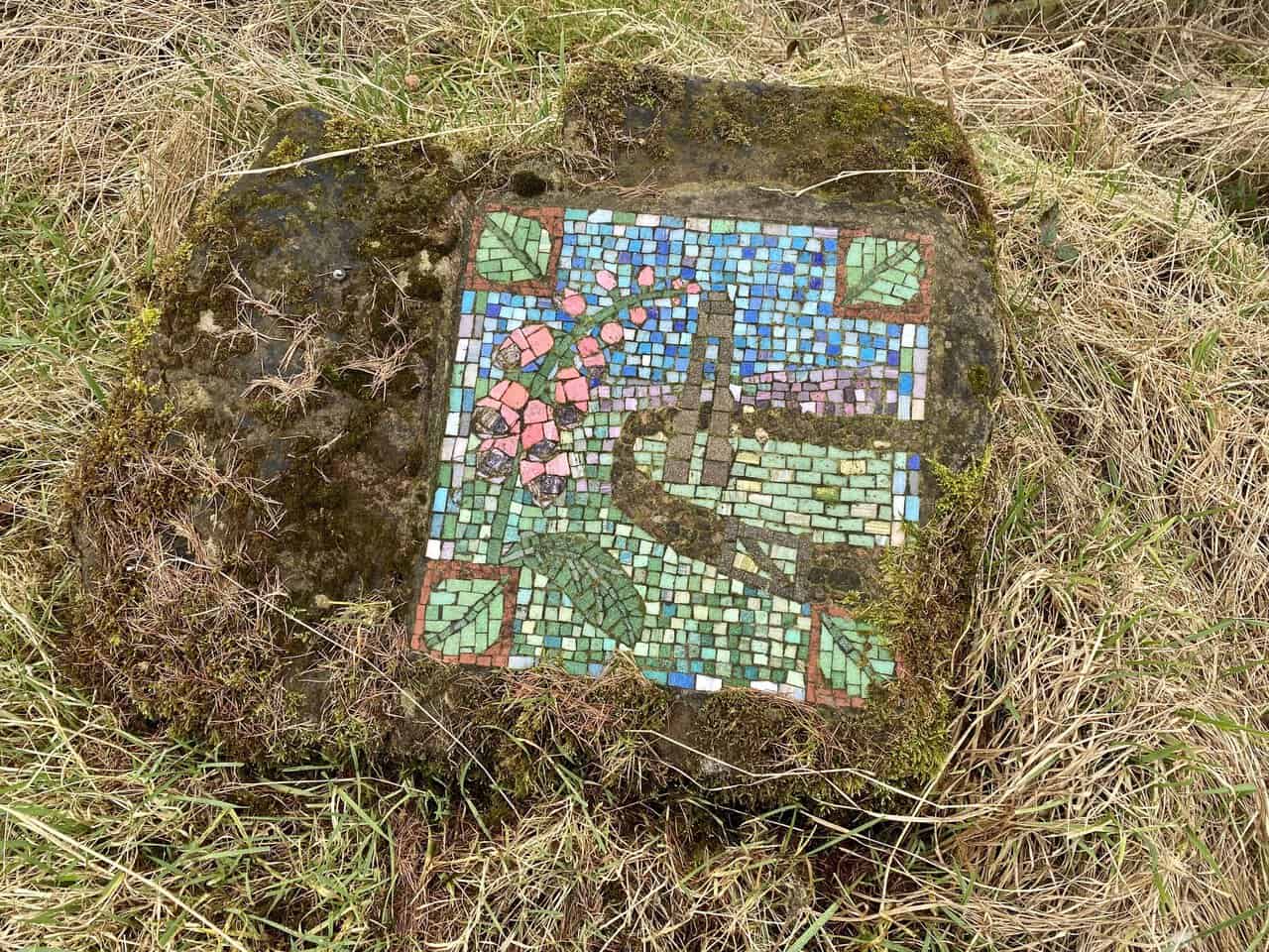 The Sighting Tower mosaic is one of the distinctive artworks along the route.
