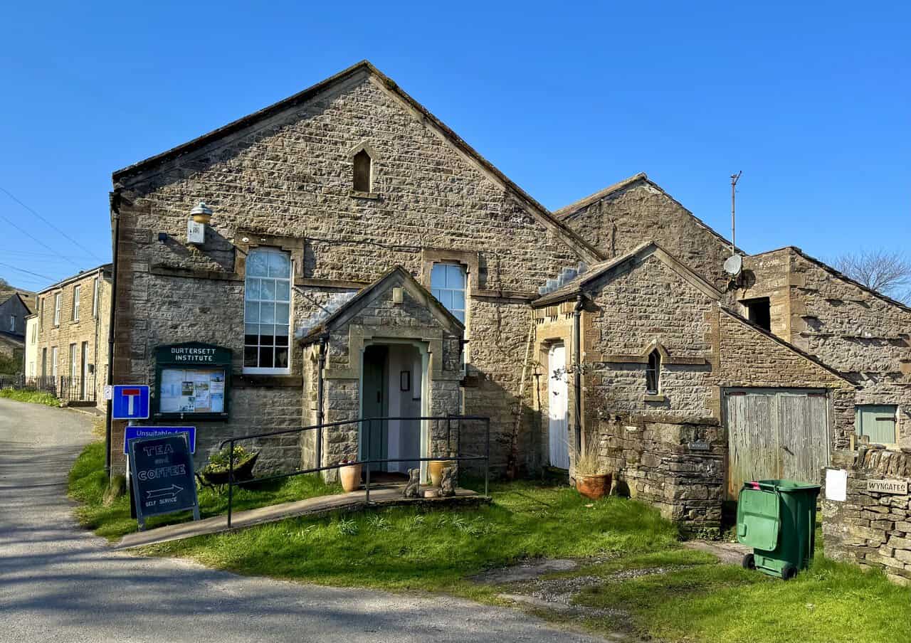 Burtersett Village Institute, a useful self-service stop for tea and coffee along the walking route.