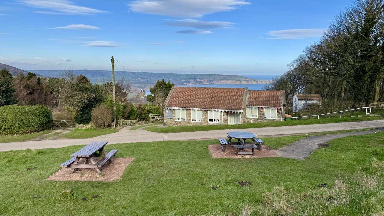 The village of Ravenscar on one of the Yorkshire Coast walking routes.