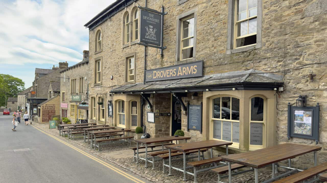 The Devonshire pub in Grassington, which doubles as The Drovers Arms in Channel 5's All Creatures Great and Small.