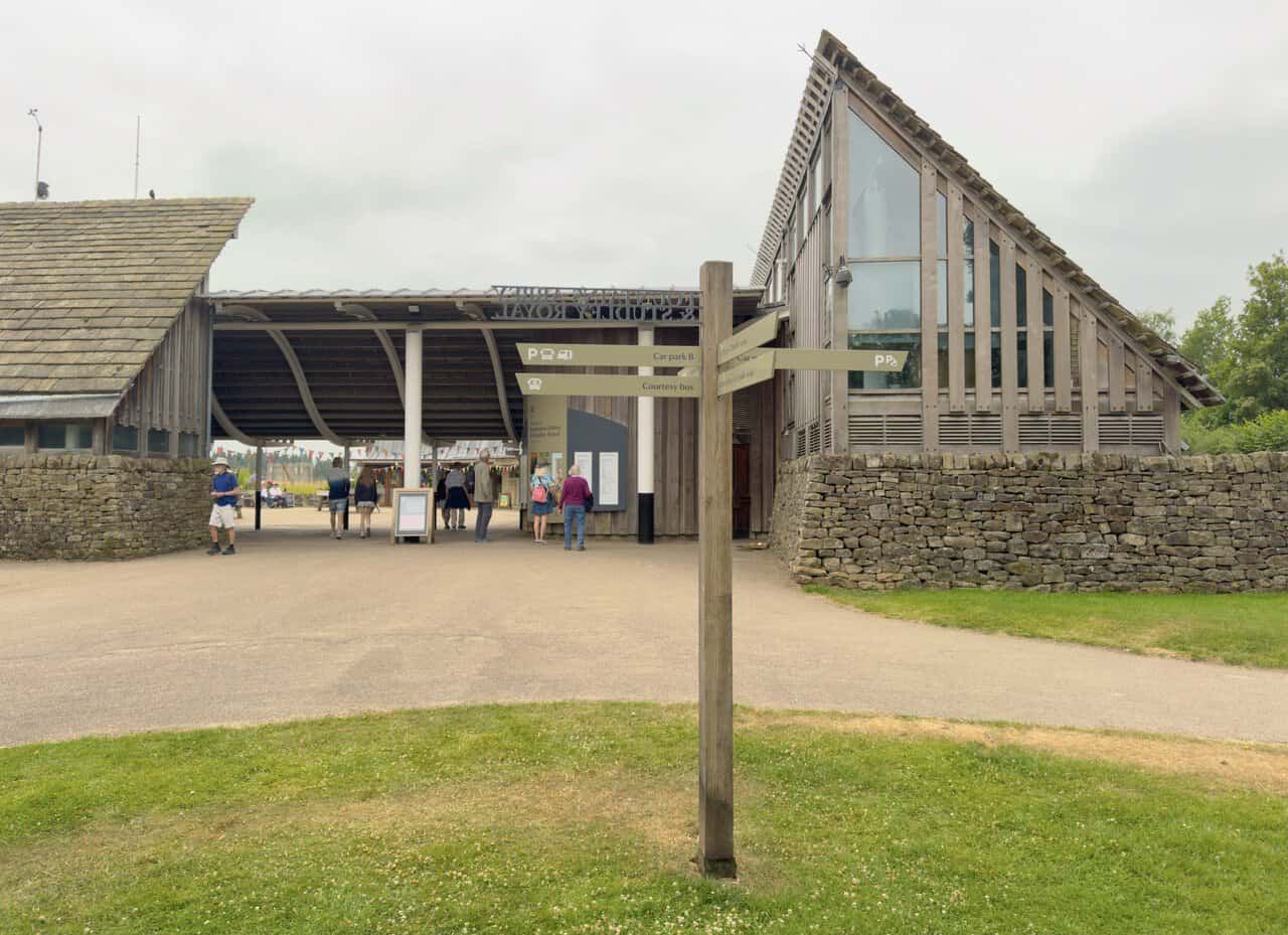 The Fountains Abbey and Studley Royal Visitor Centre, where the circular walk comes to an end.